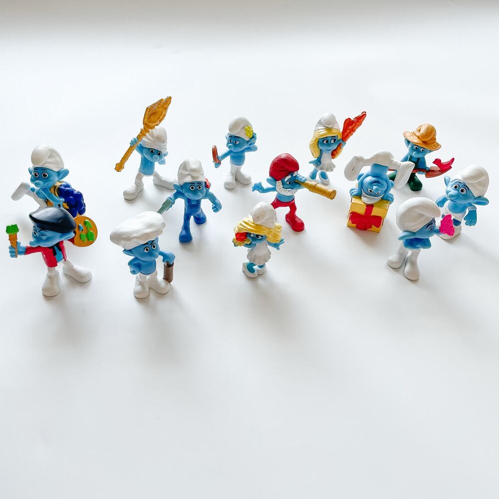 Smurf PVC Figures Lot of 13 Peyo McDonalds